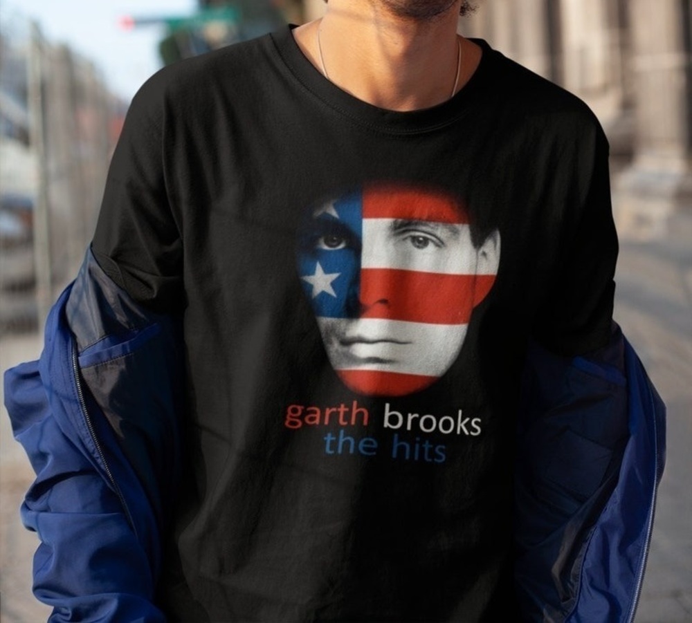 Retro Garth Brooks Album The Hits Shirt Gift For Him Her Unisex Tee Shirt